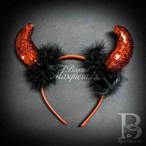 Devil horns costume halloween cosplay headband